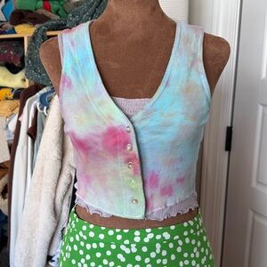 Tie dye vest